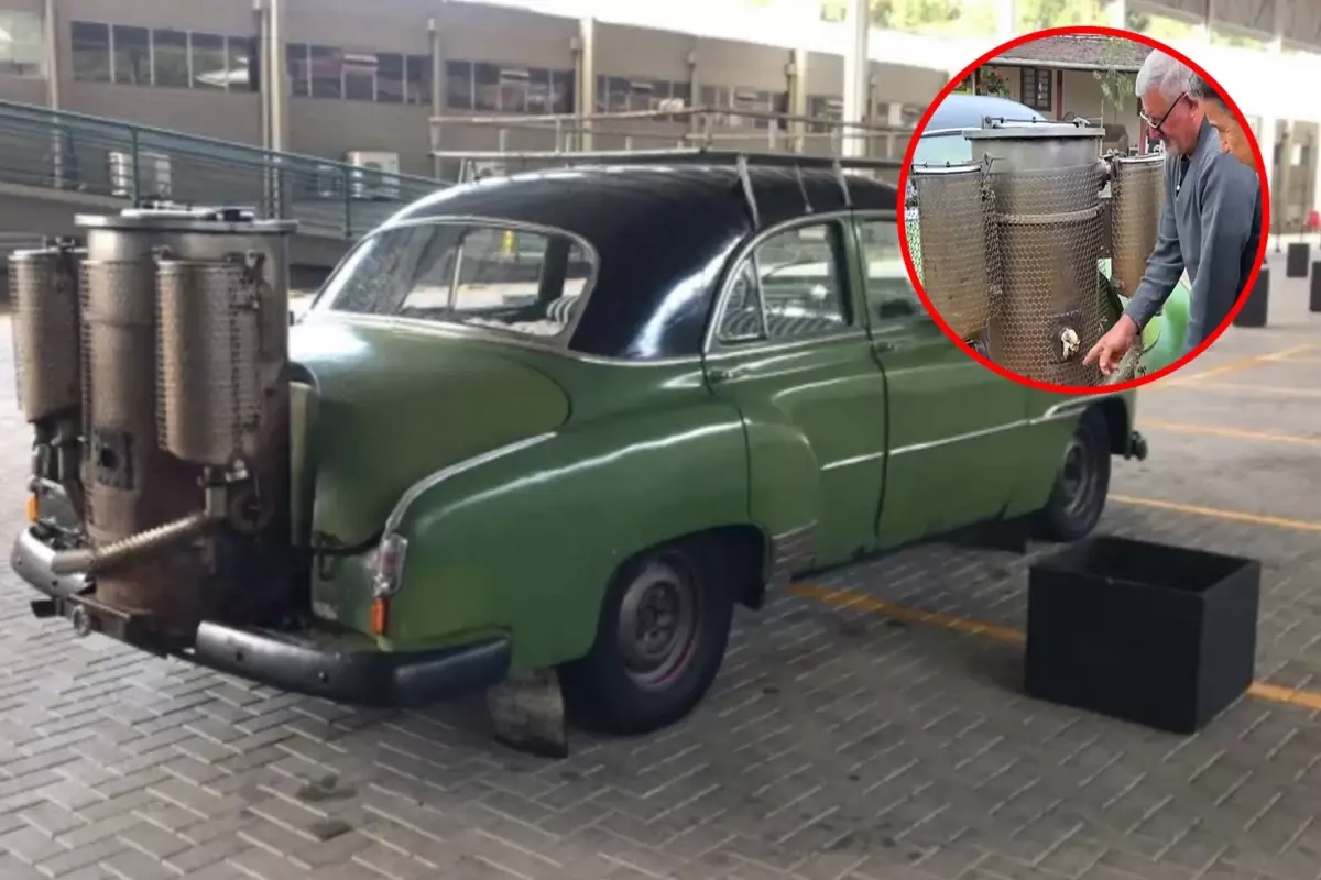 Brezilya’da odunla çalışan otomobil bulundu