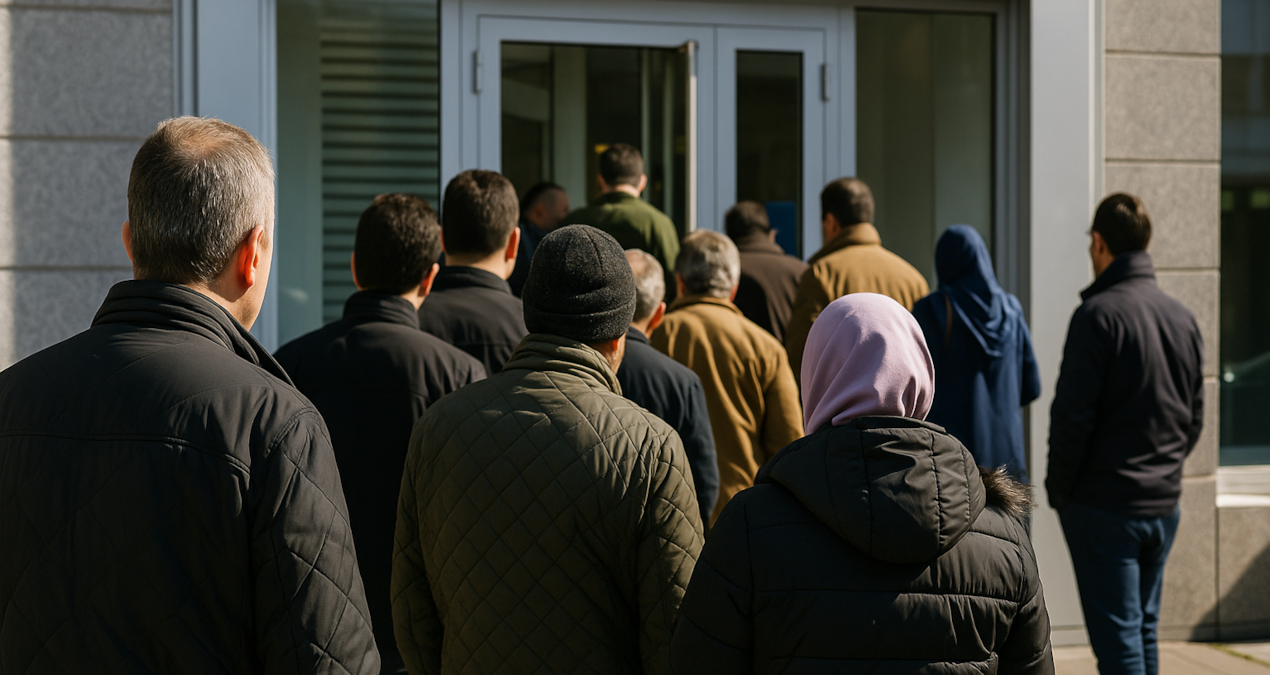 Mevduat faizleri dibe vurdu! Banka önlerinde uzun kuyruklar oluştu